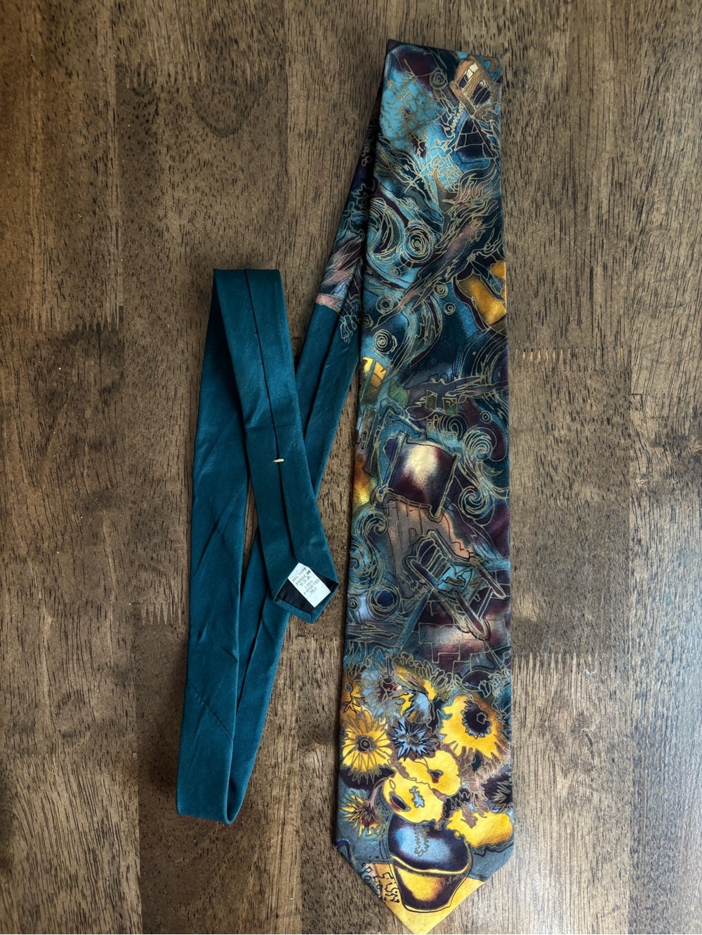 Homage to Van Gogh Silk Tie - Picture 3 of 3